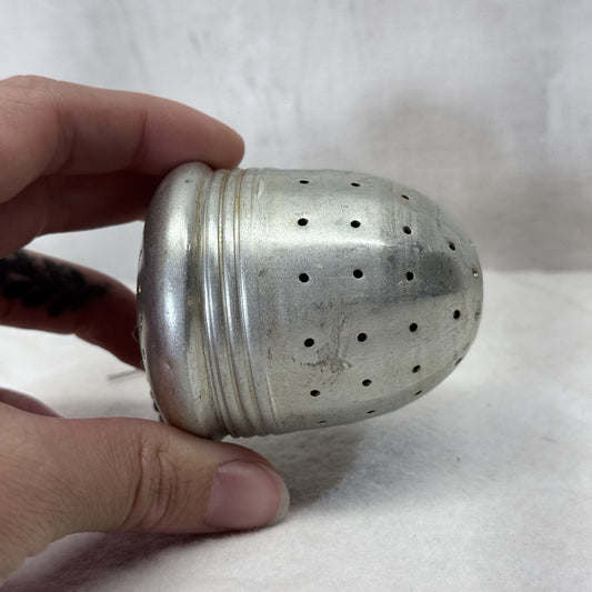 Acorn Shaper Tea Infuser Strainer Aluminum Vintage