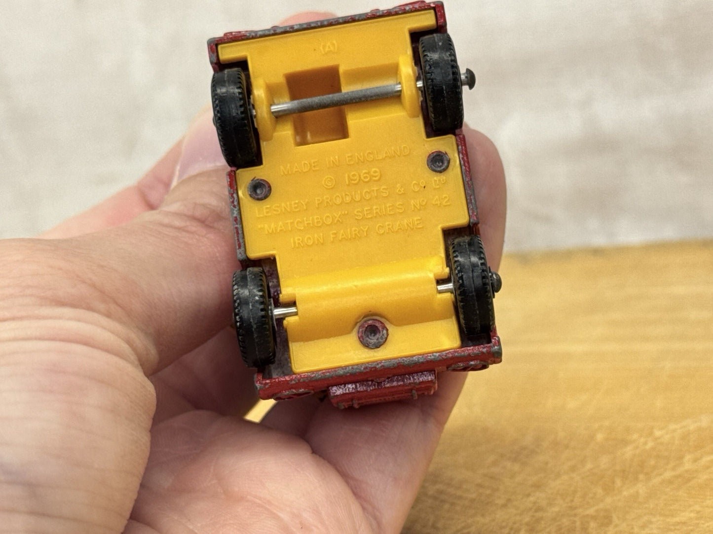 Vintage 1969 Lesney Matchbox No.42 Iron Fairy Crane Made in England