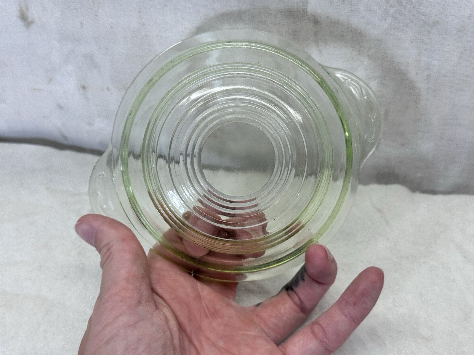 Small Uranium Bowl Dish Vintage Glow #S-1918