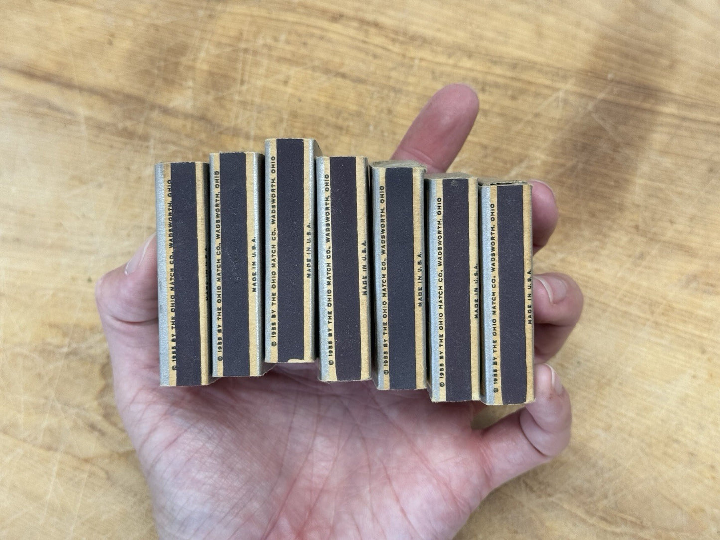 Ohio Blue Tip Match Boxes Vtg #1546