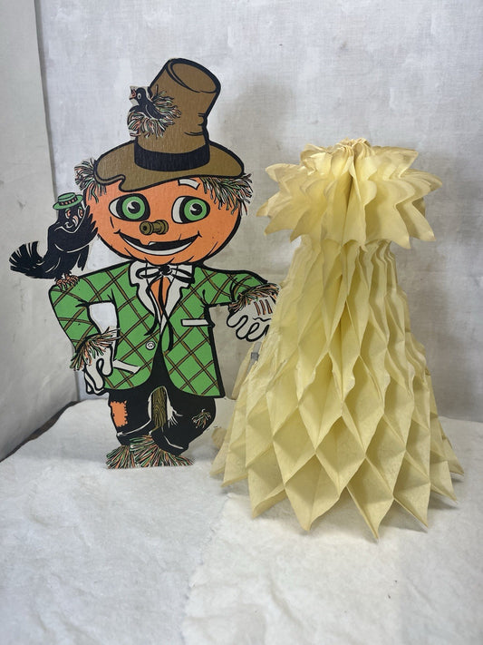 Halloween Beistle Scarecrow Cardboard Cutout