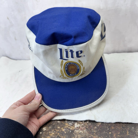 Miller Lite Painters Cap Hat Vintage