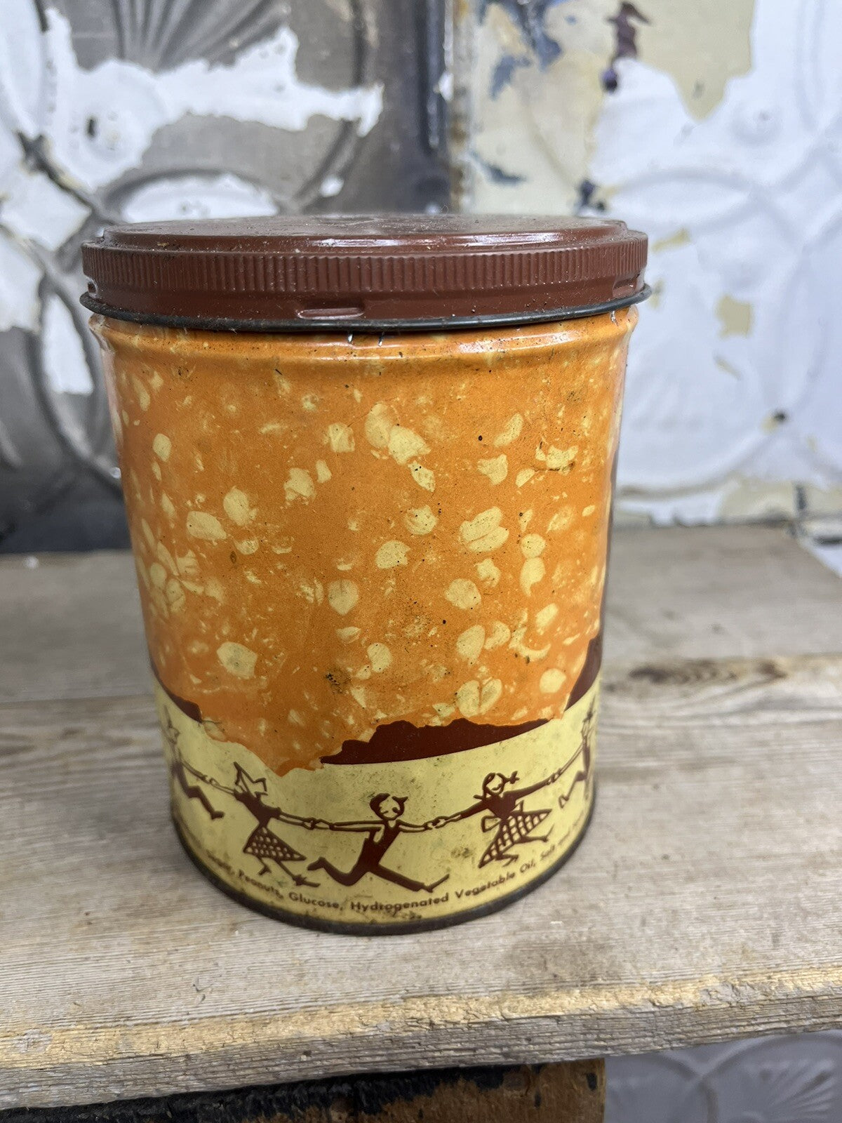 Vintage Ole Smokin Peanut Brittle Tin