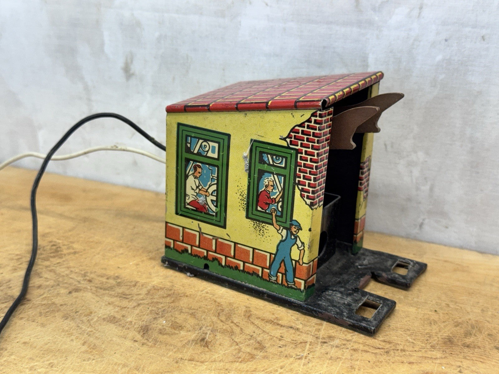 Vtg Marx 1614 Railroad River Div. Sec 8 Tin Litho Dump Station #S-1609