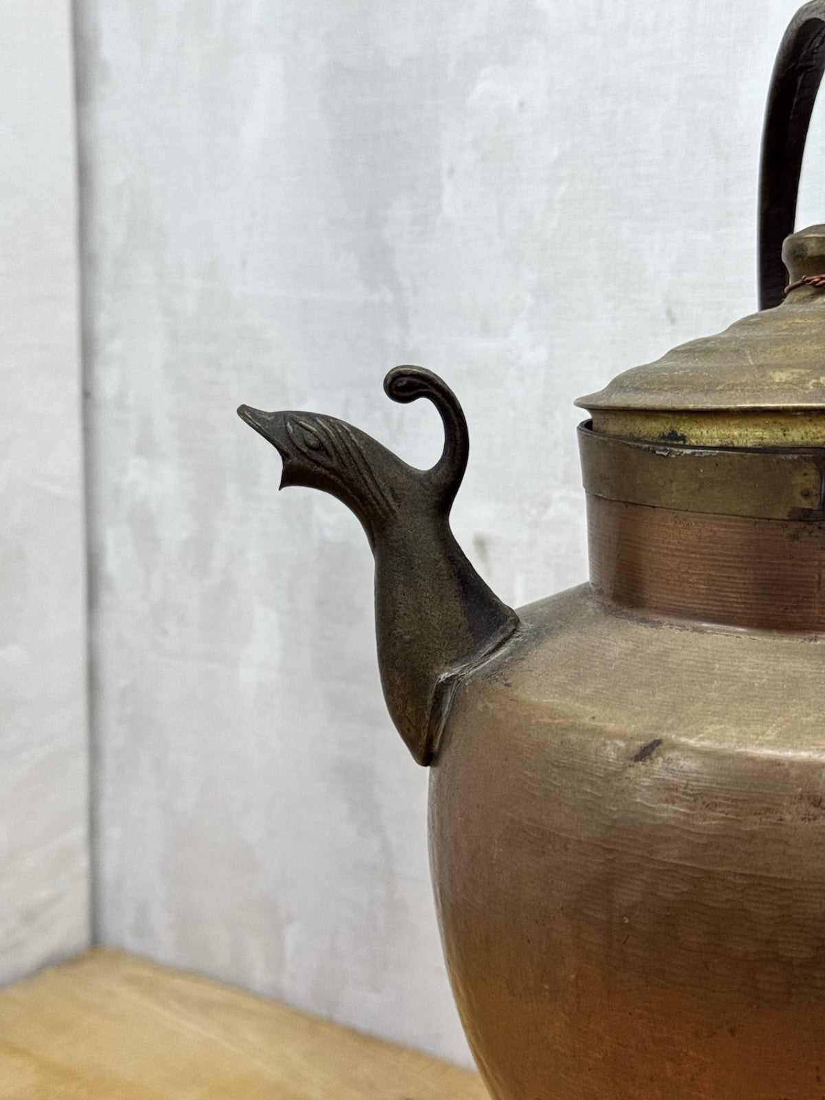Amphora Copper Jug with Brass Spout 1900-1920 Antique #1160