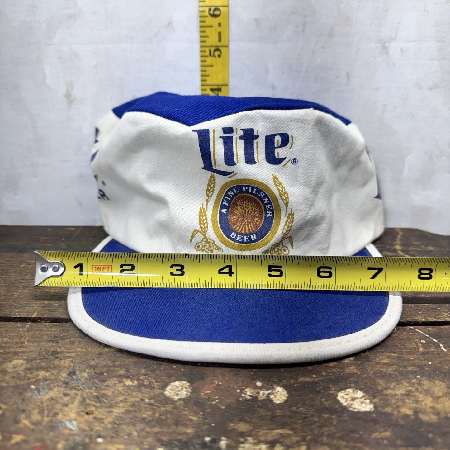Miller Lite Painters Cap Hat Vintage