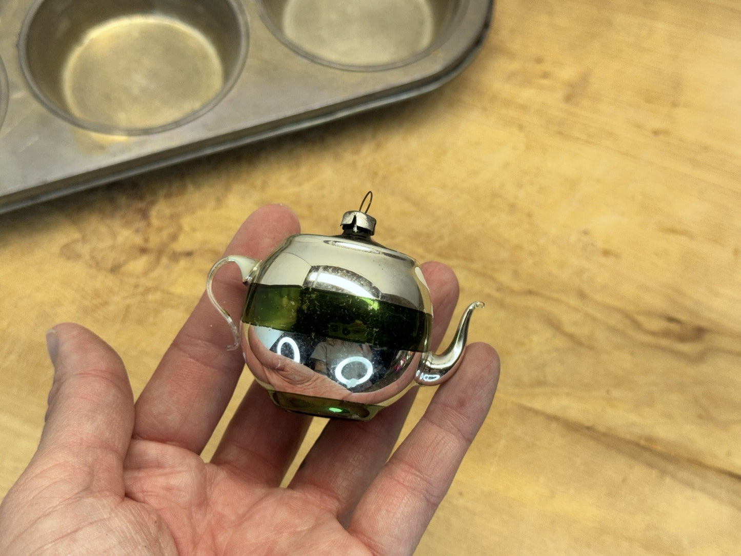 Vintage Tea Pot Ornament #1579