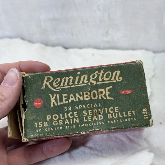 Remington Kleanbore Police Service Box Empty Vintage