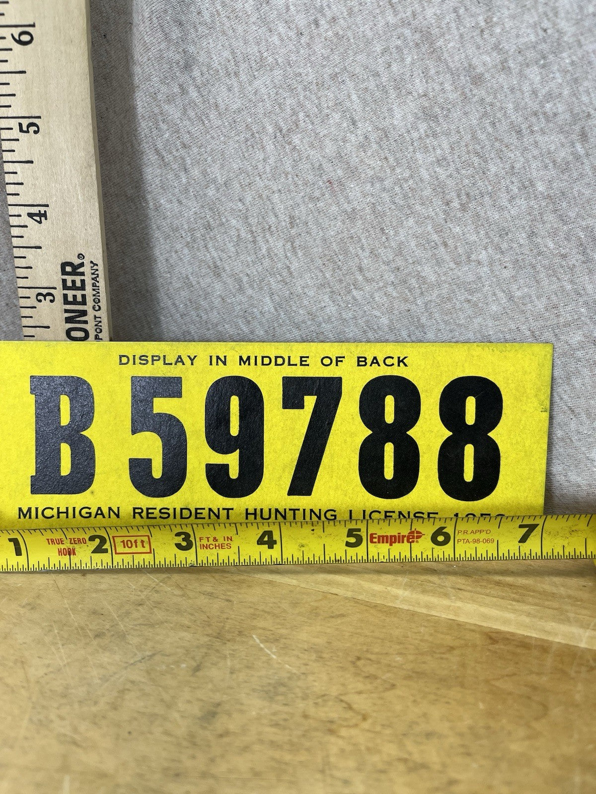 Michigan 1956 Deer Back Tag (B59788)