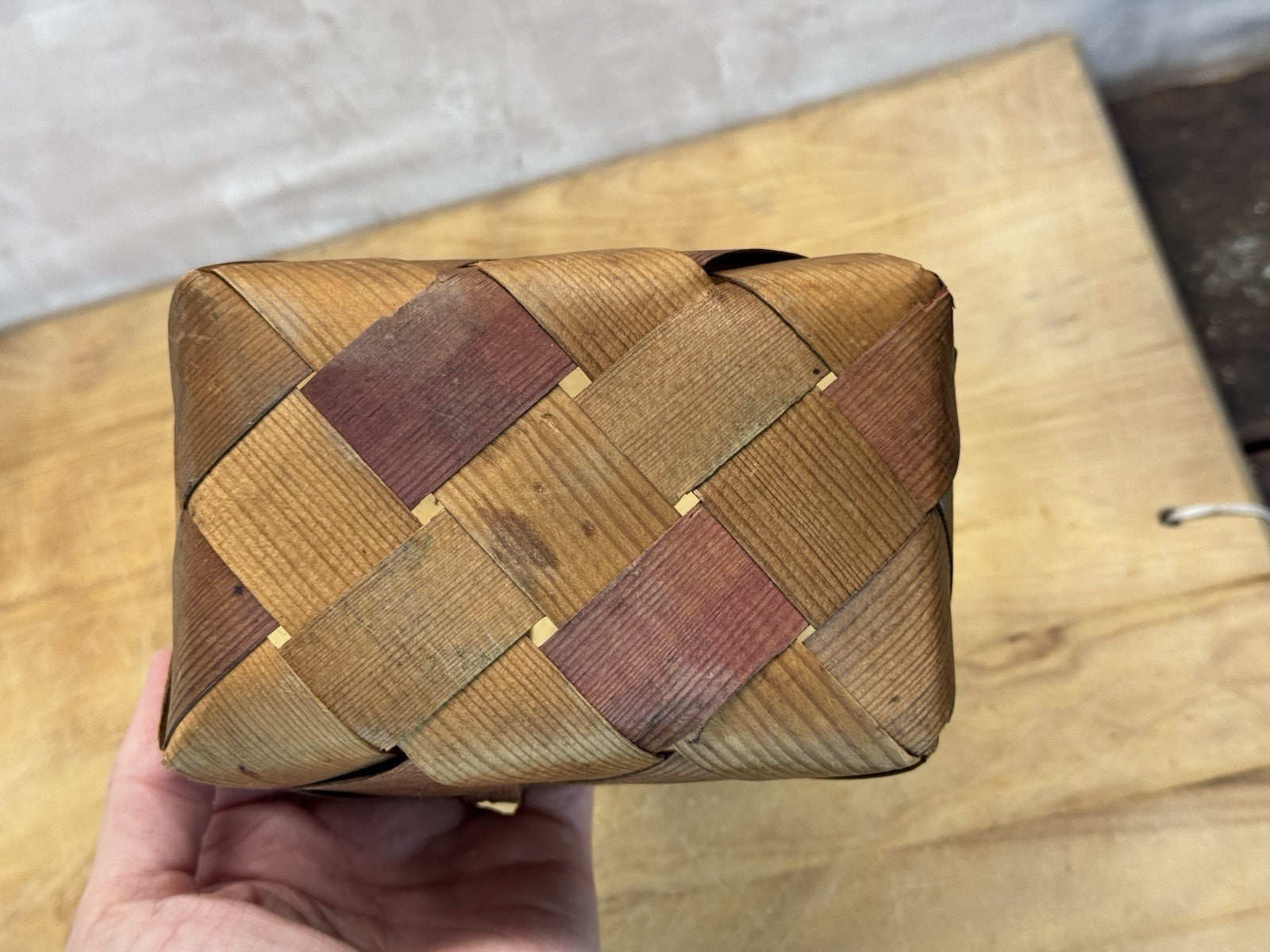 Mini Woven Basket Vintage S-1562