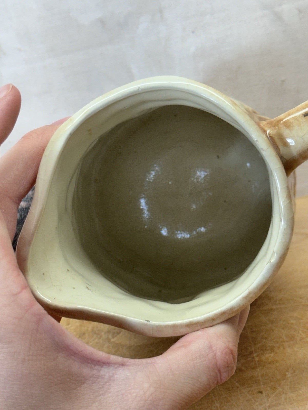Vintage Pottery bird  Pitcher #S-1804