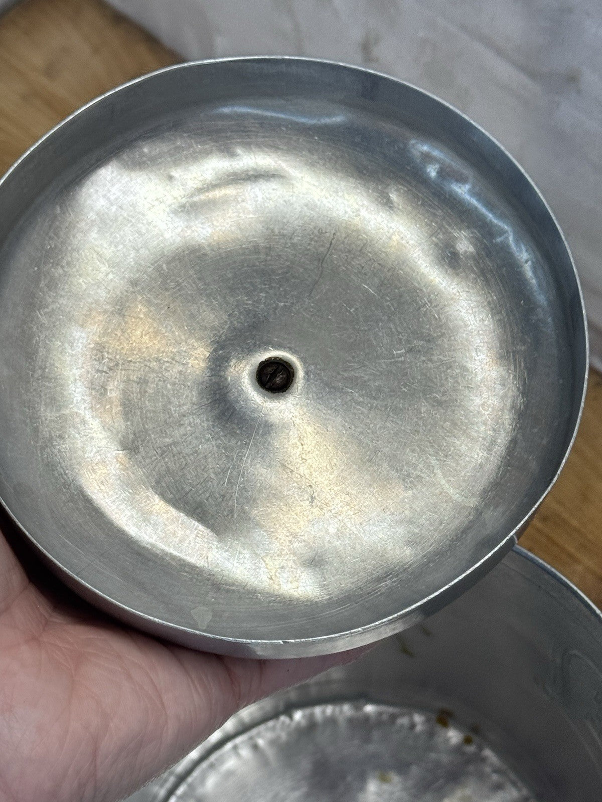 Heller Hostess Ware Coffee Silver Canister vtg #1291