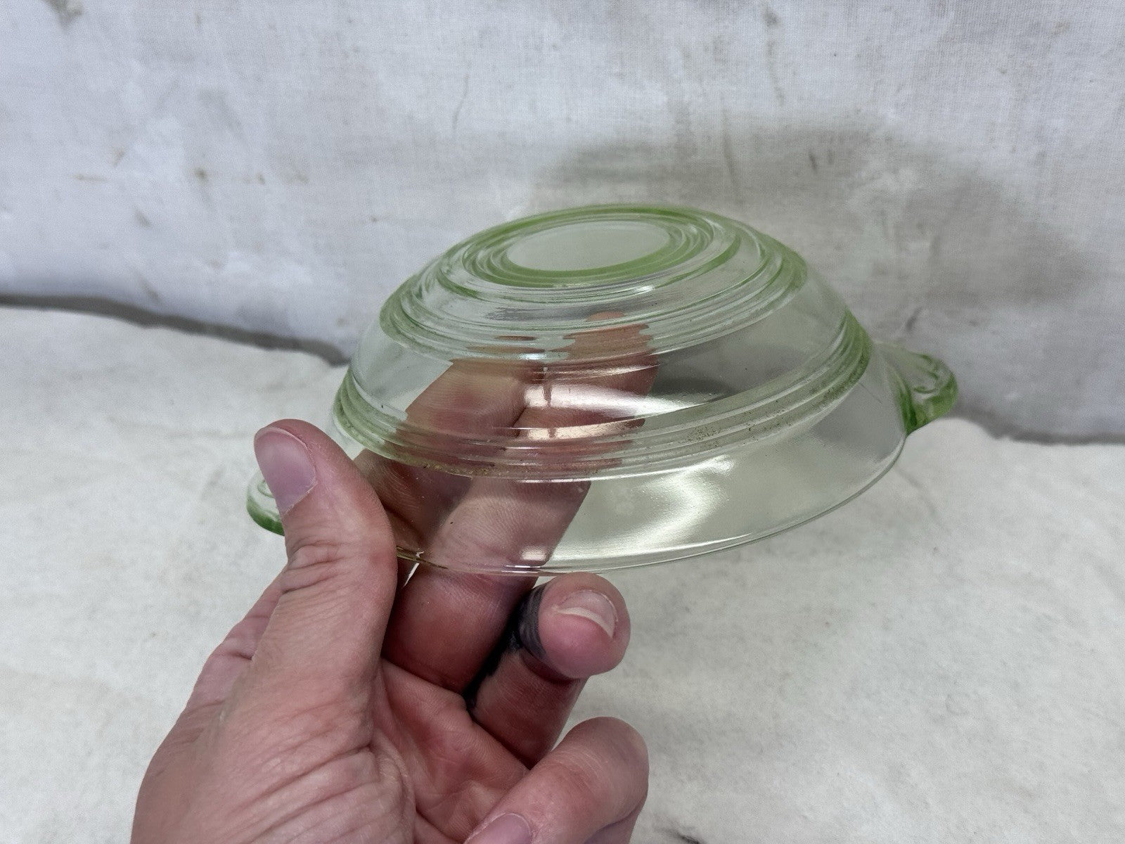 Small Uranium Bowl Dish Vintage Glow #S-1918