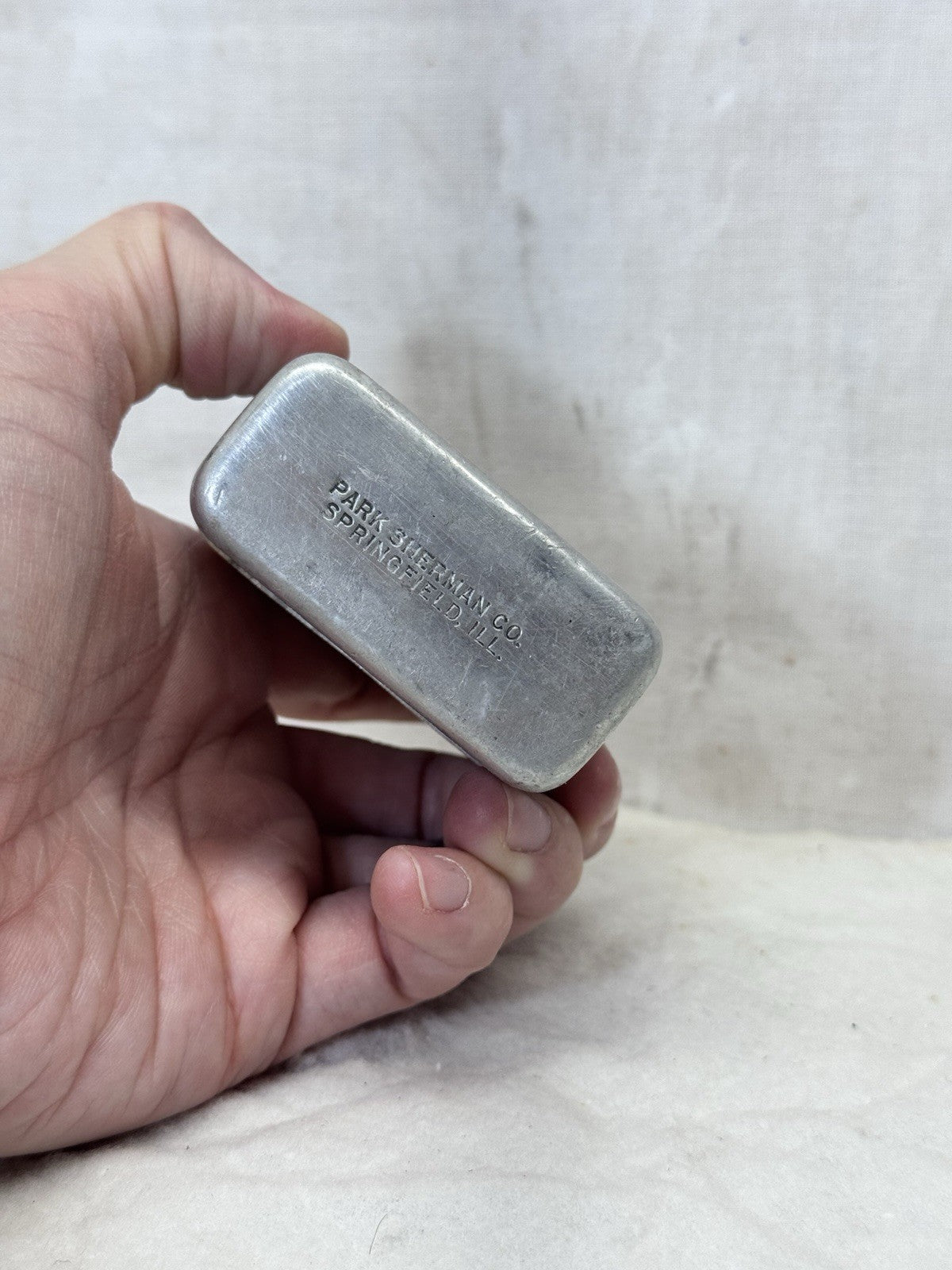 Aluminum Sherman Co. Cigarette Case Vtg #S-1779