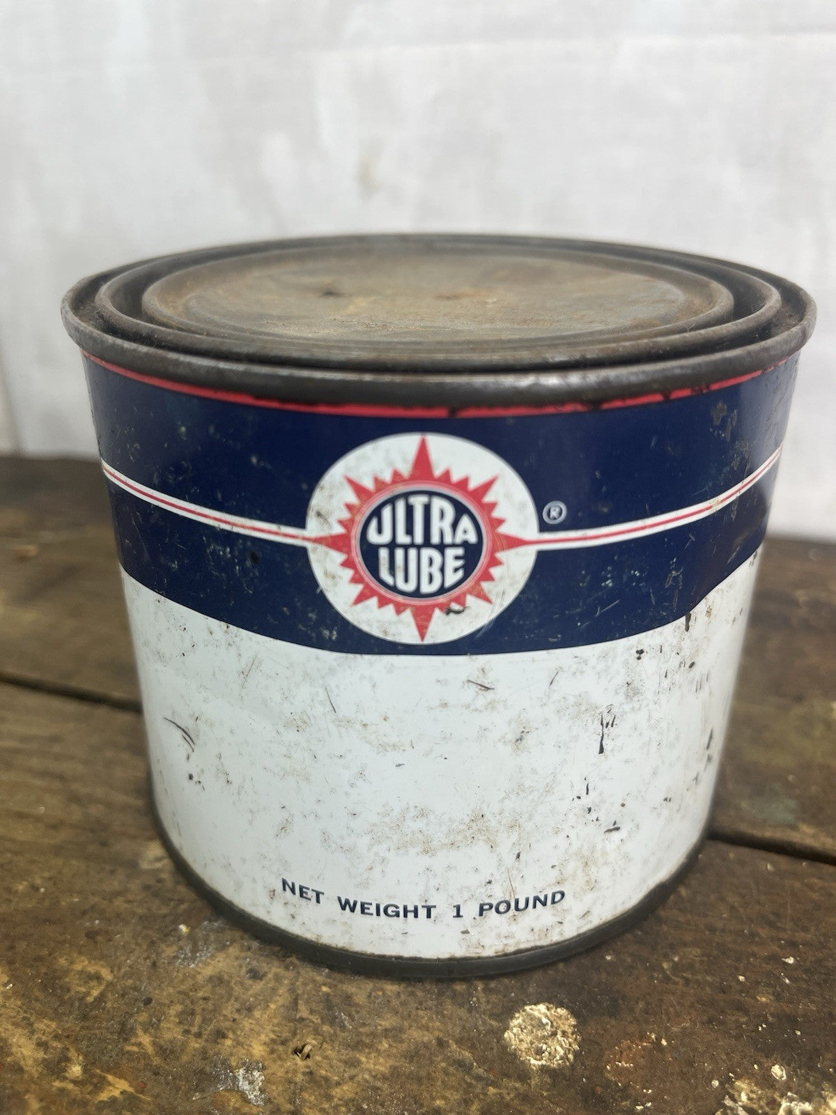 Vintage Mancave Ultra Lube Tin