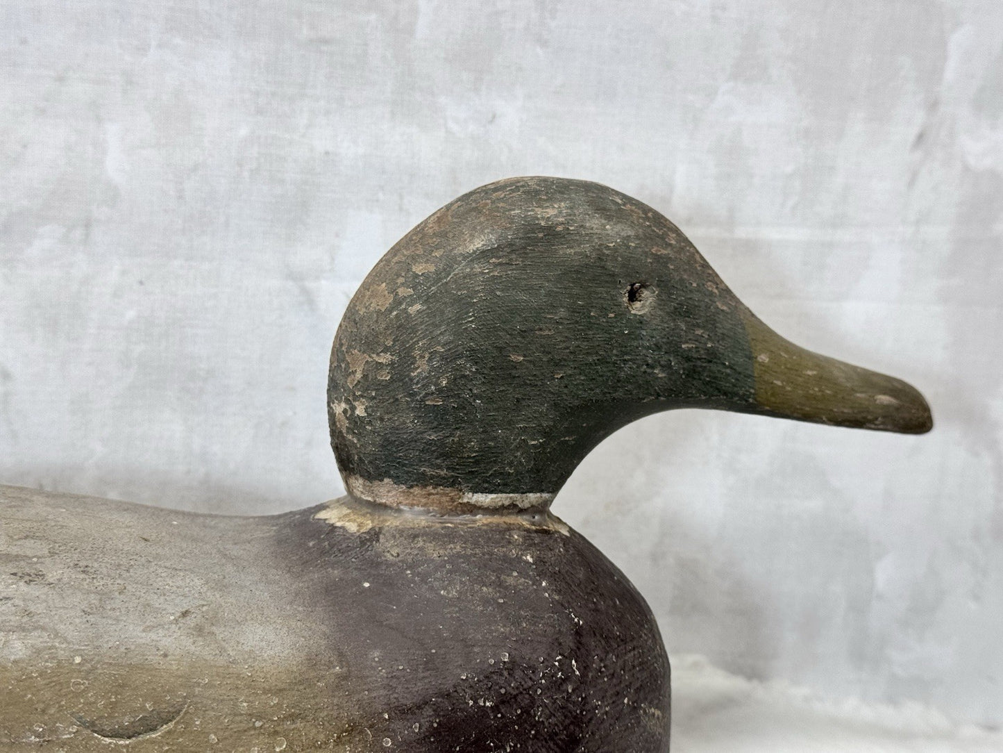 Vintage Wooden Painted Hunting Duck Decoy