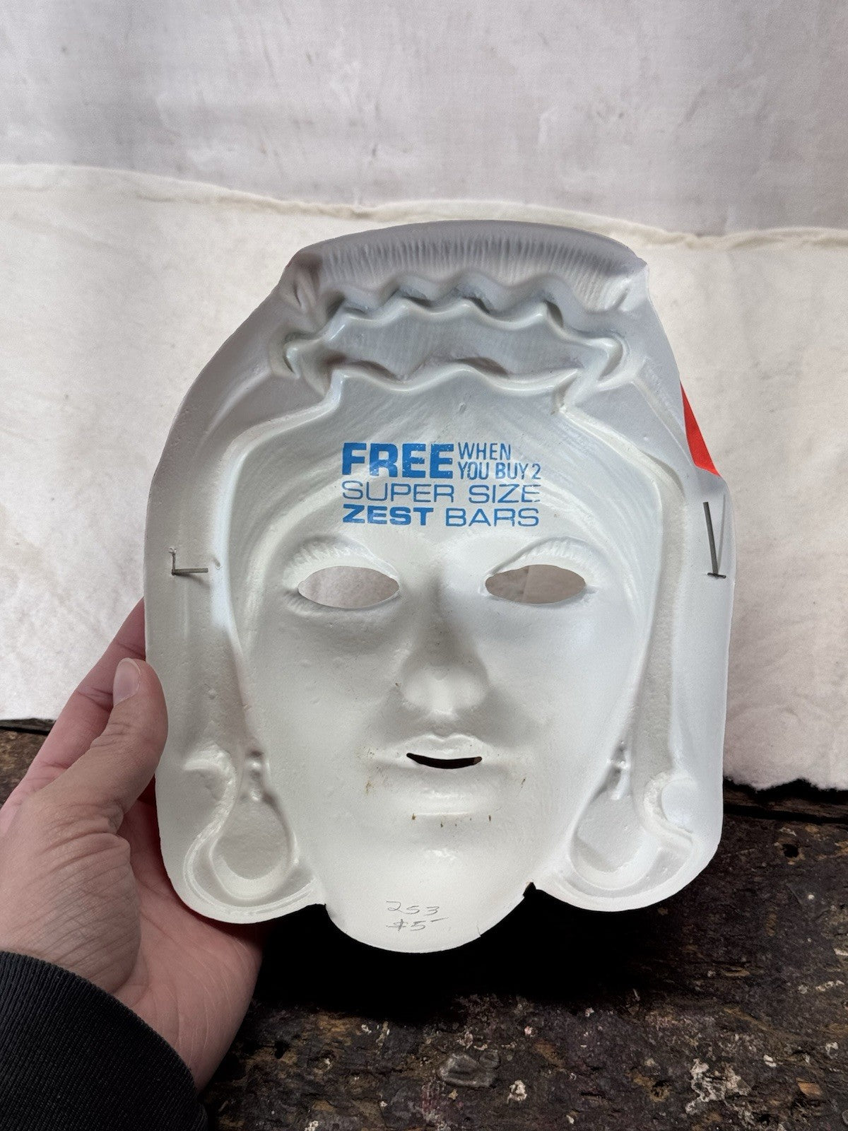Vintage Glow Witch Halloween Mask #S-1968