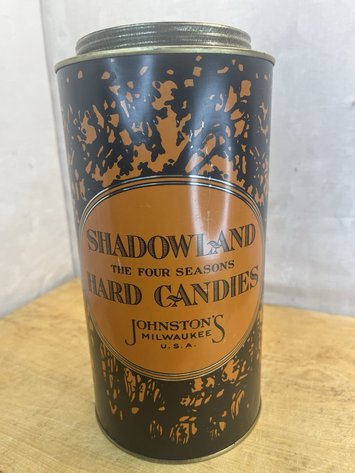 Vintage Halloween Shadowland Candy Tin #1336