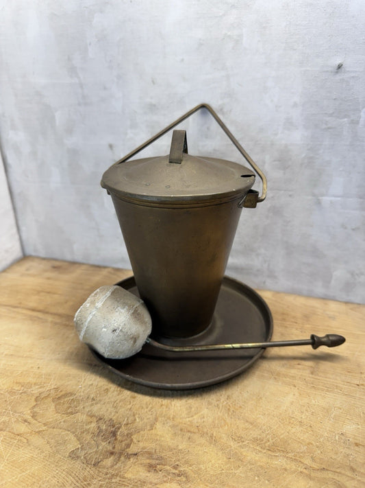 Vtg Fire Starter Wand With Smudge Pot  #S-1559