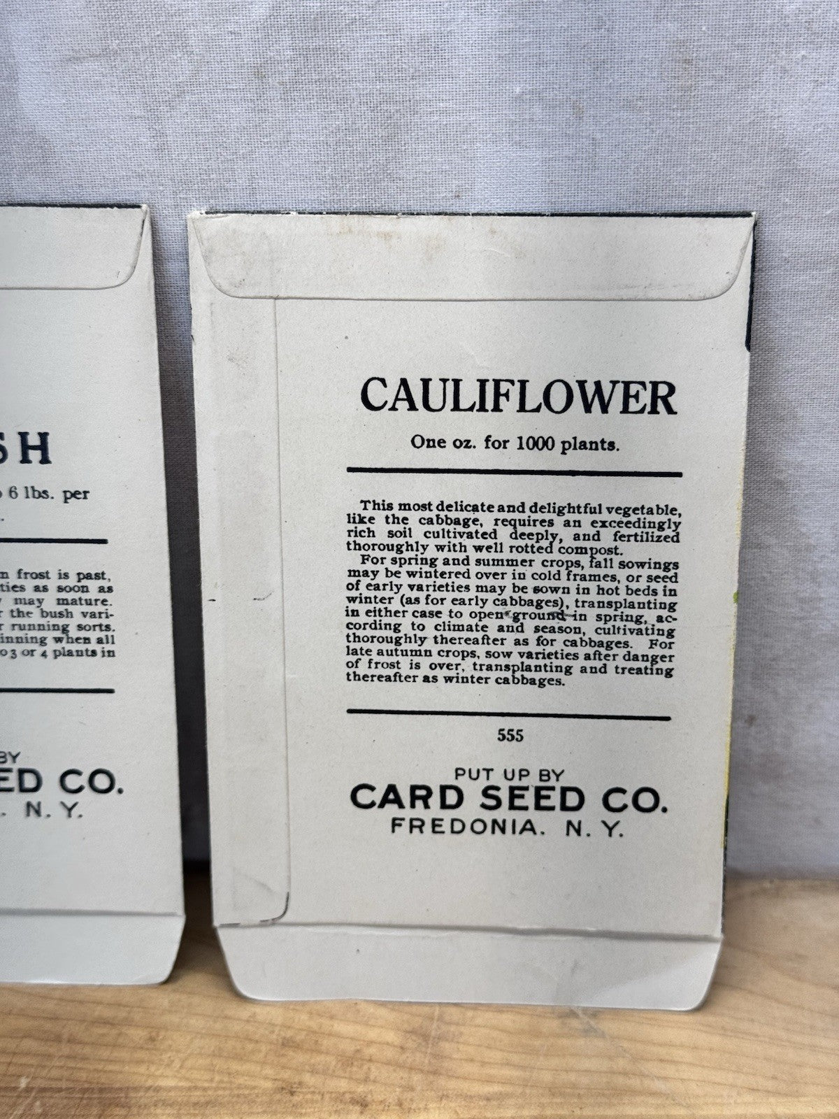 Vintage Garden Seed Packets Empty NOS #1580