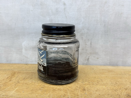 Carters Black Ink Bottle Vtg #S-1619