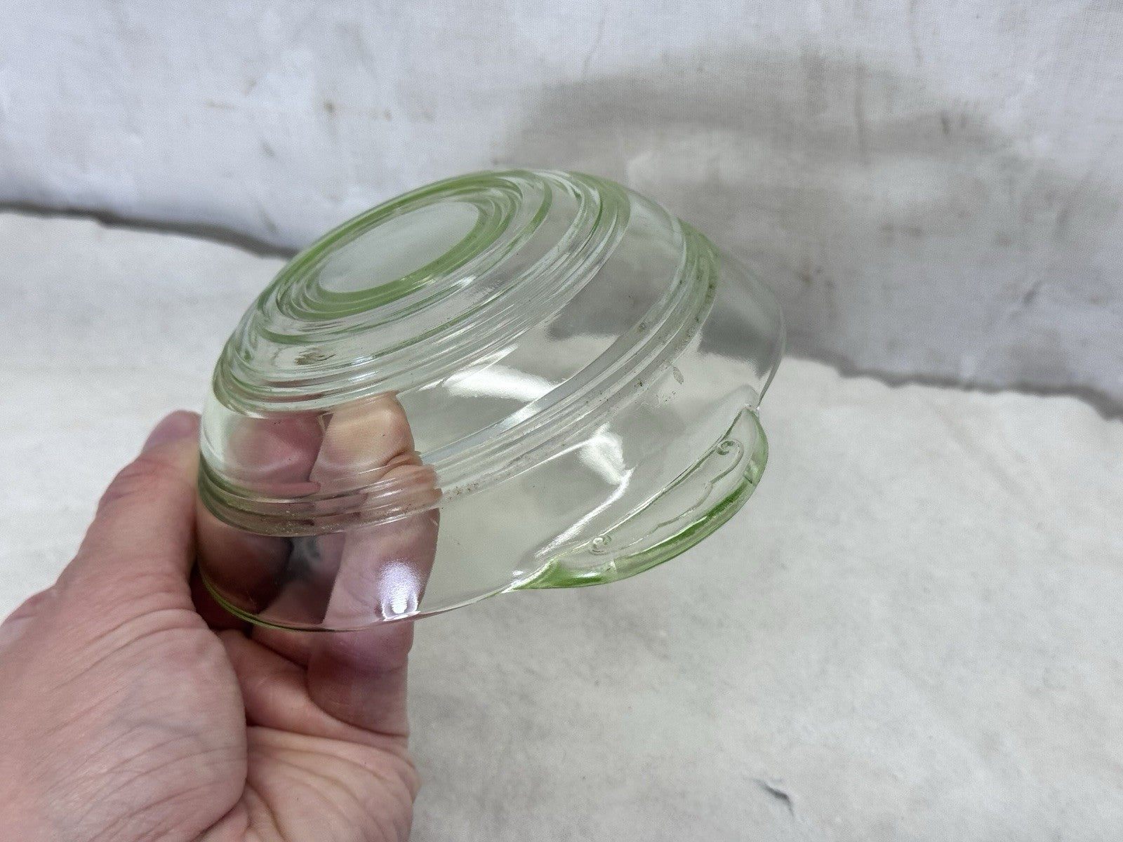 Small Uranium Bowl Dish Vintage Glow #S-1918