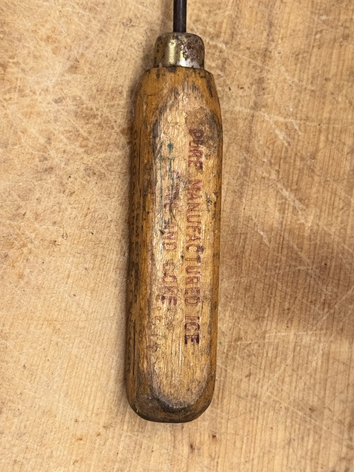 Appleton Wi. Lutz Ice Co. Ice Pick Antique Advertising #S-1617