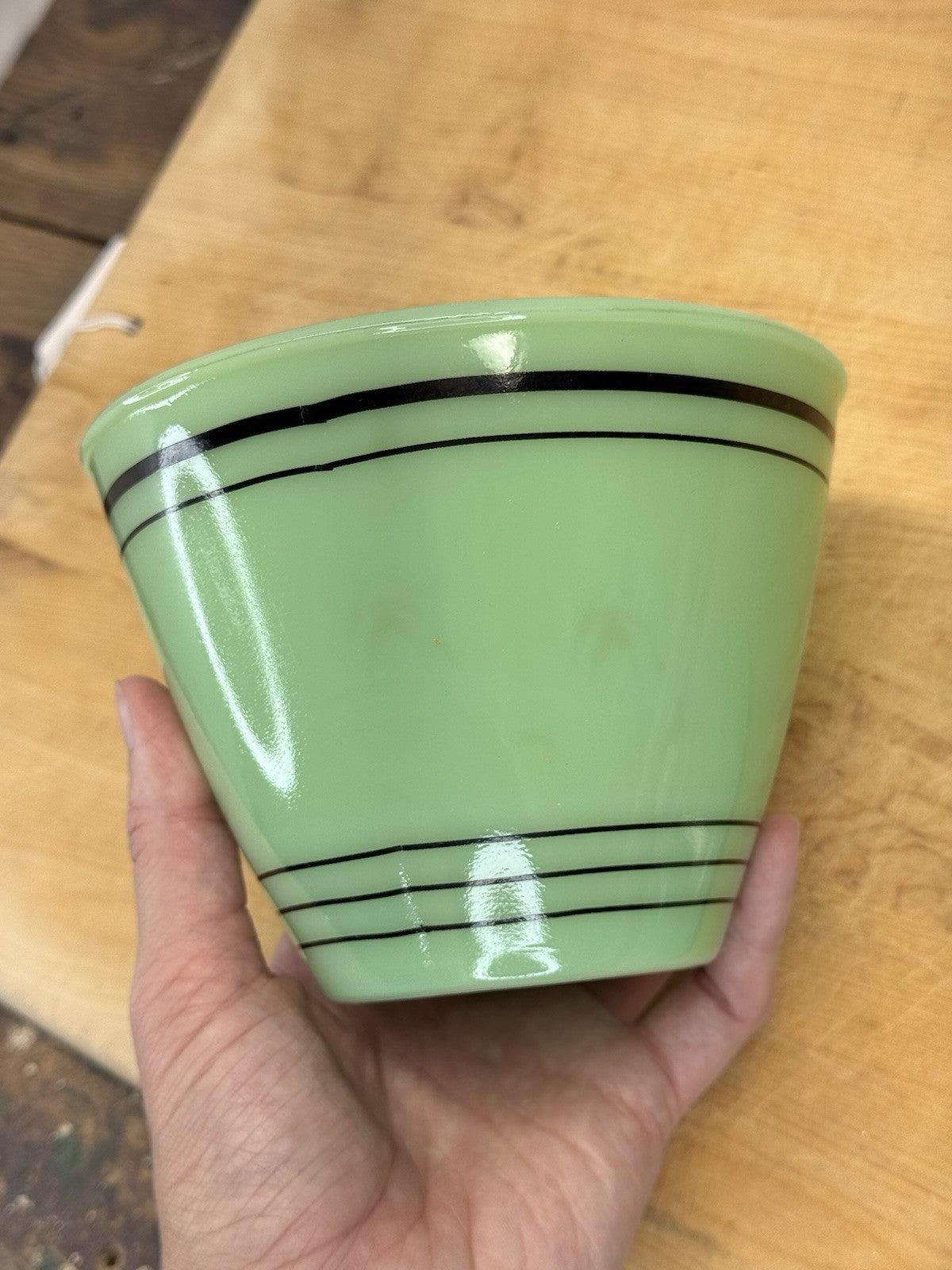 Jadeite Antique Grease Bowl #1072