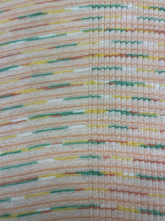 1960-70s Women’s Knit Stripe S Sleeve Top
