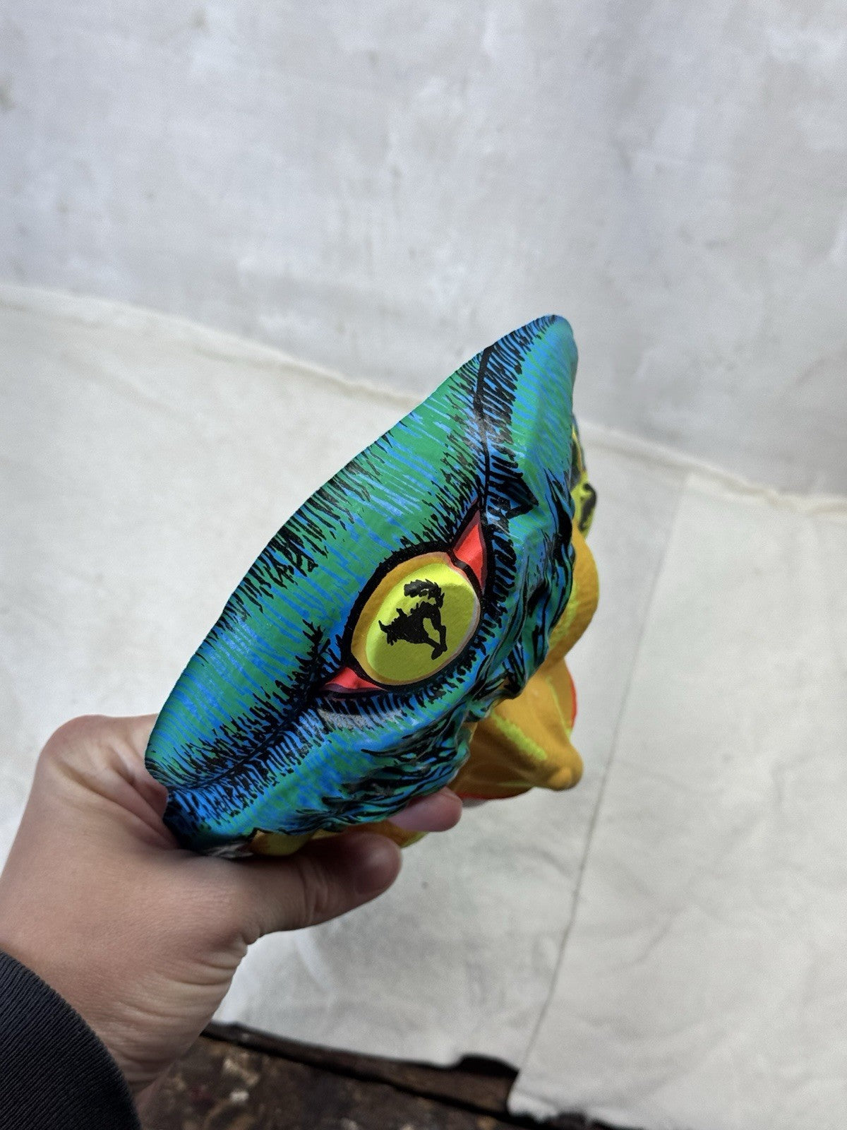 Vintage Glow Gypsy Witch Halloween Mask #S-1968