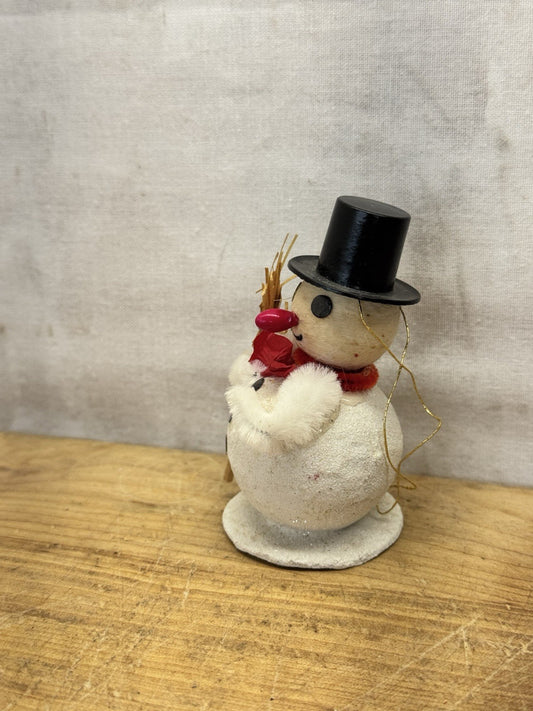 Japan Snowman Ornament Vintage #1548