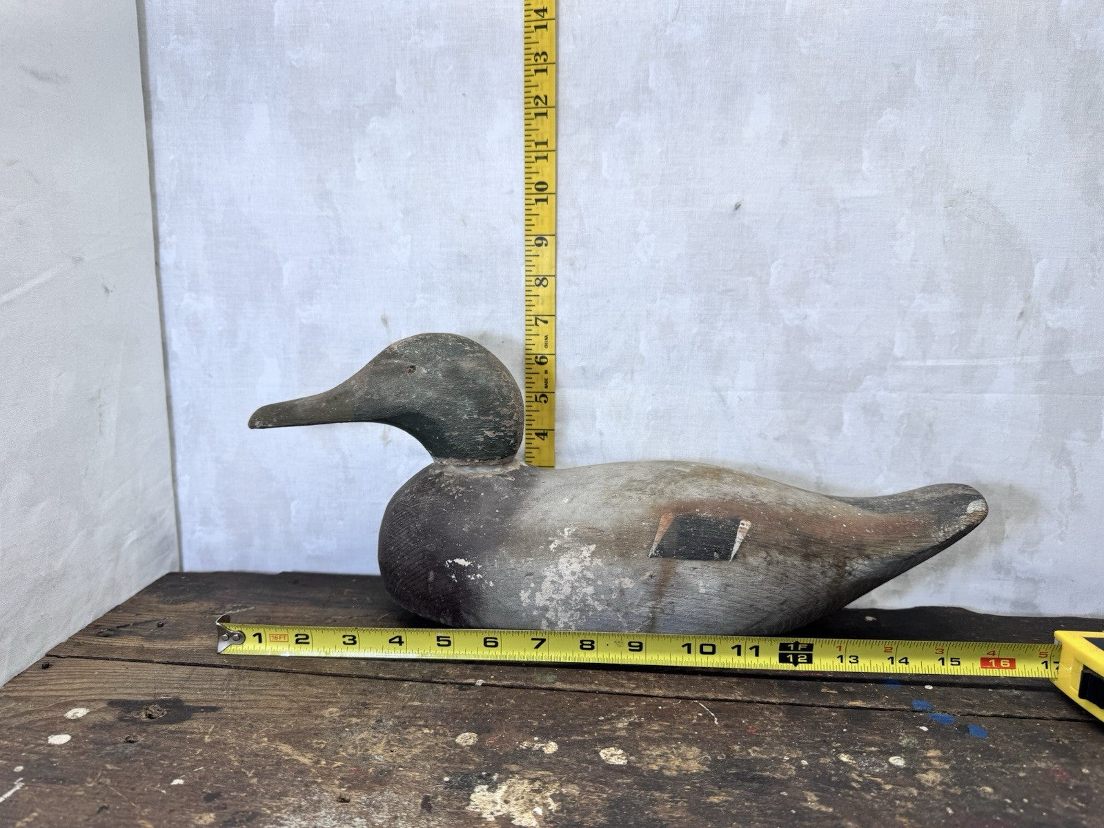 Vintage Wooden Painted Hunting Duck Decoy