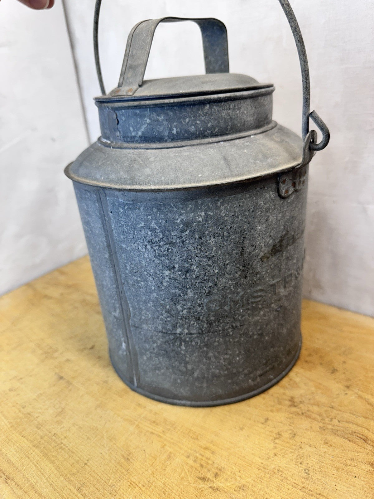 CMSTP & PRR Railroad Vtg Cream Can #S-1830