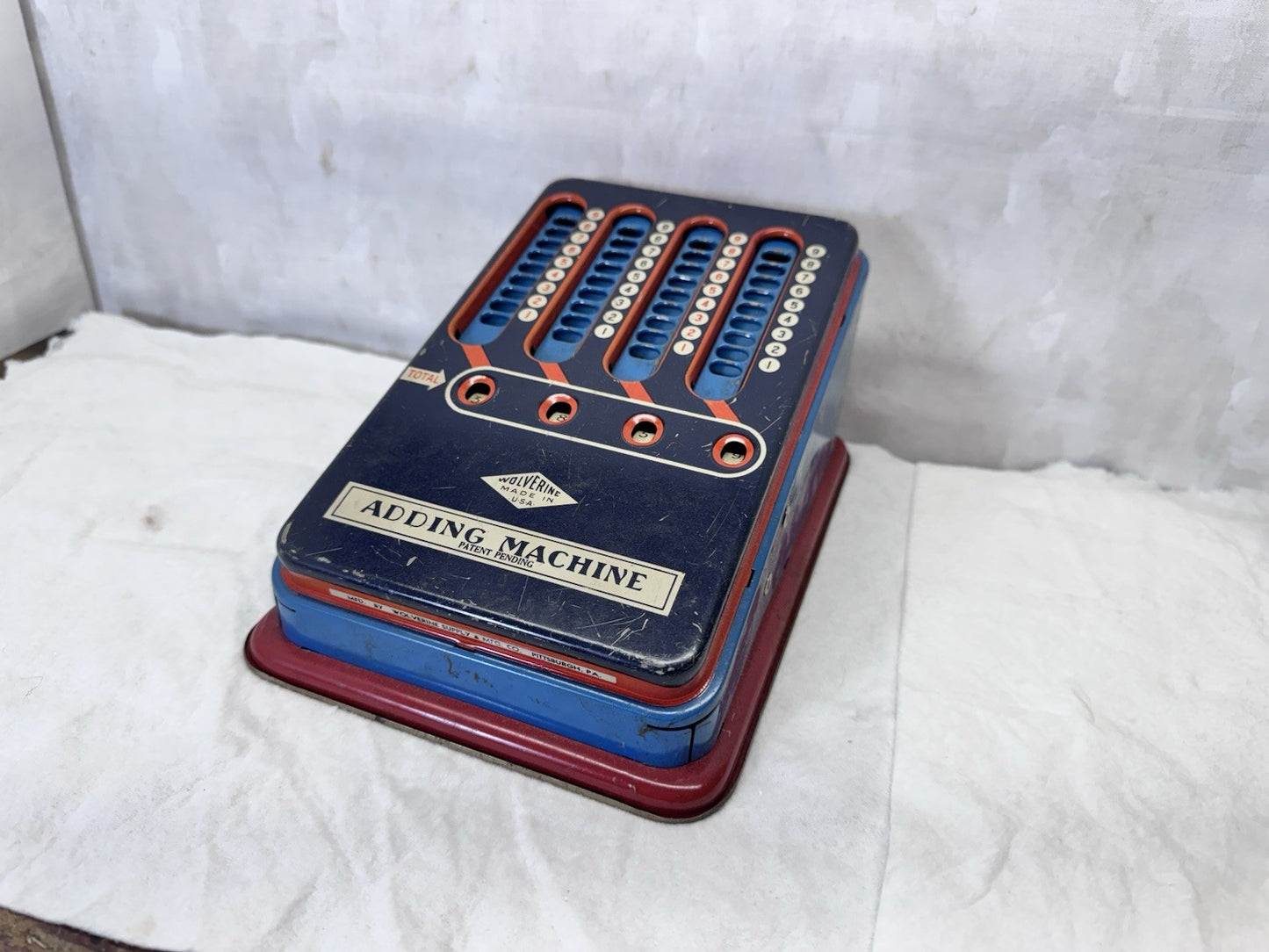 Wolverine Kids Adding Machine Metal Vintage