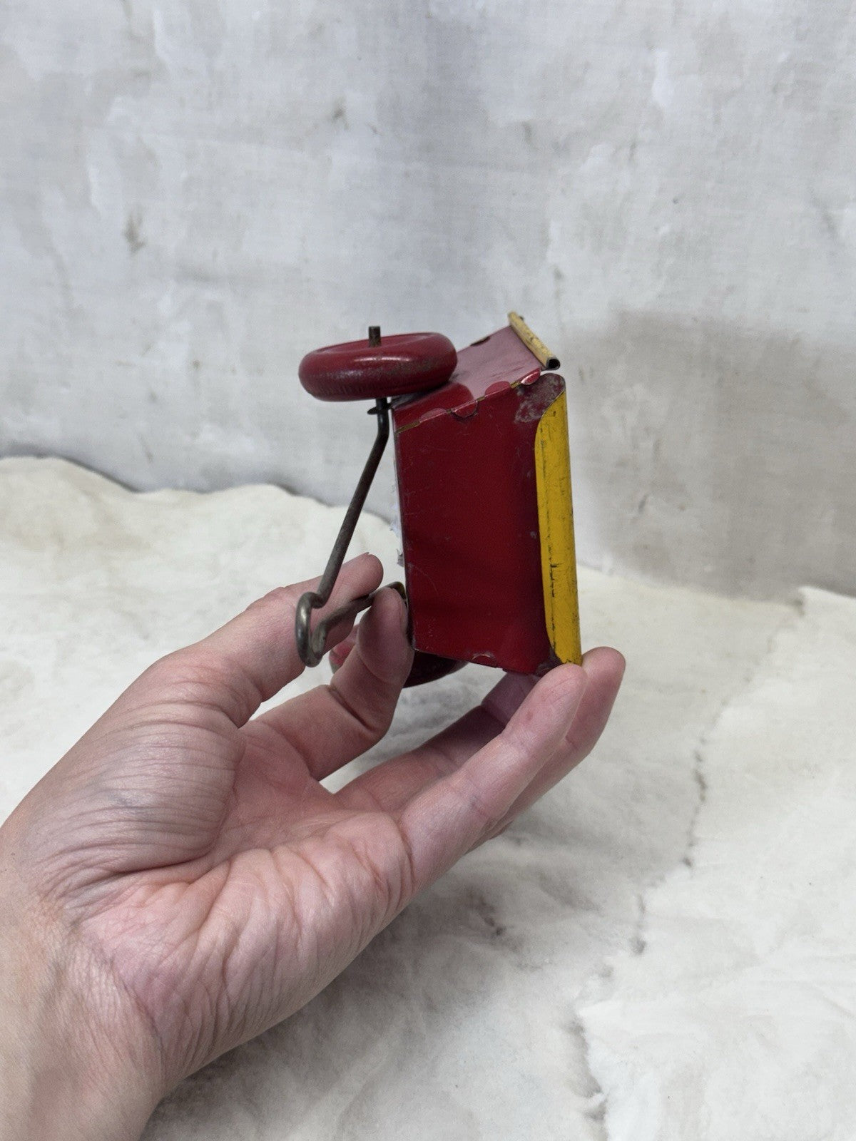 Mini Tin Toy Cart Vintage #S-1767