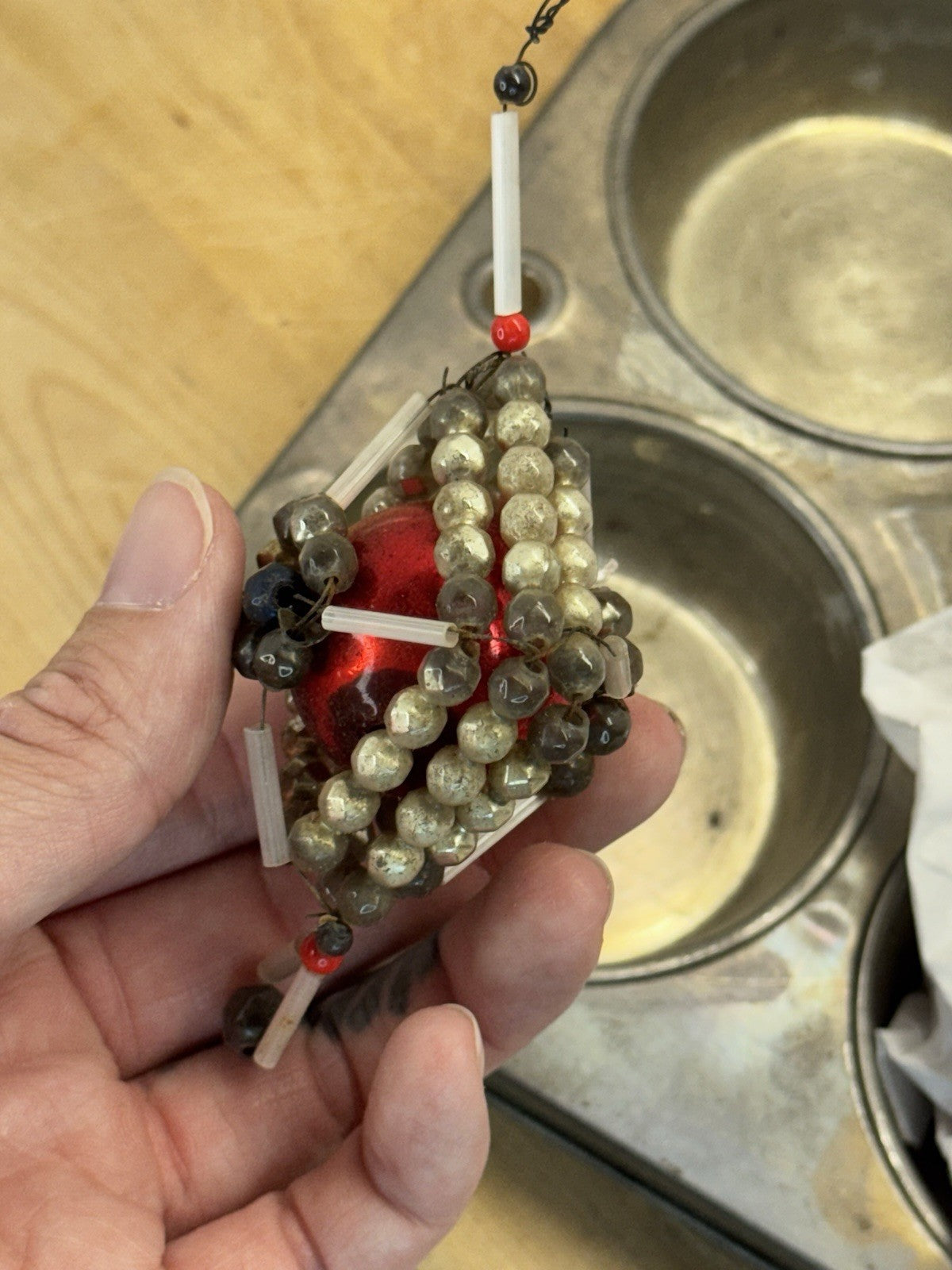 Victorian Glass Bead Ornament #1576