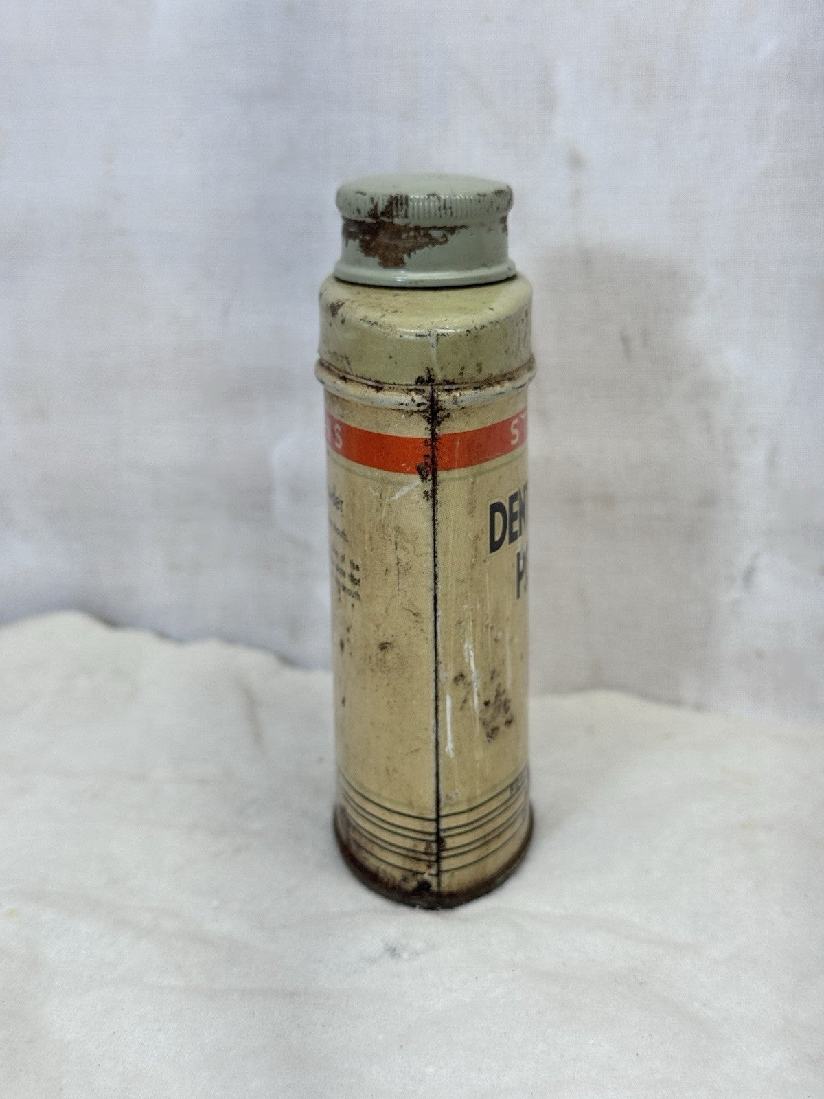 Stearns Dental Plate Powder Vintage Tin #S-1766