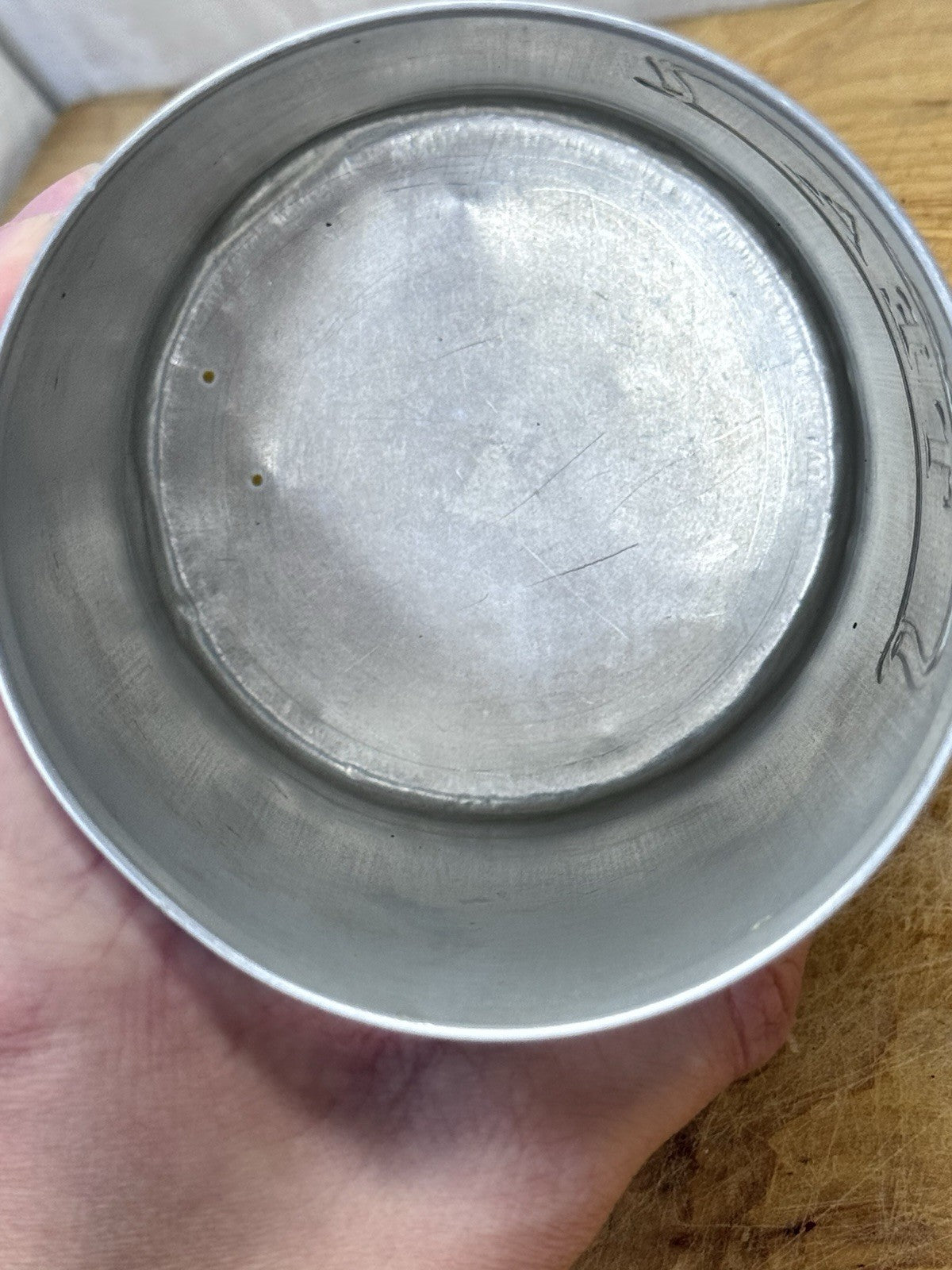 Aluminum Tea Canister Hostessware Vtg #1361