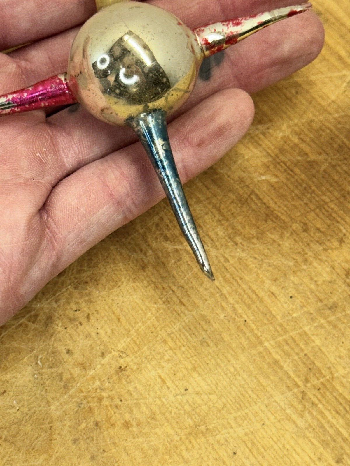 Rare Sputnik Antique Christmas Ornament #1517