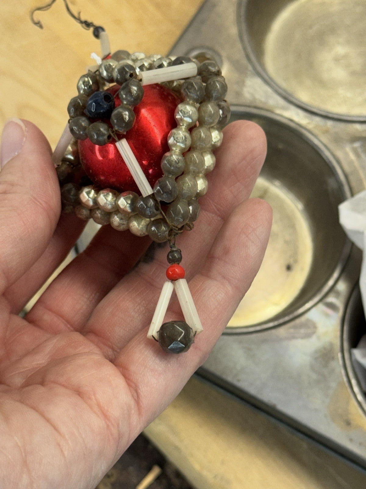 Victorian Glass Bead Ornament #1576