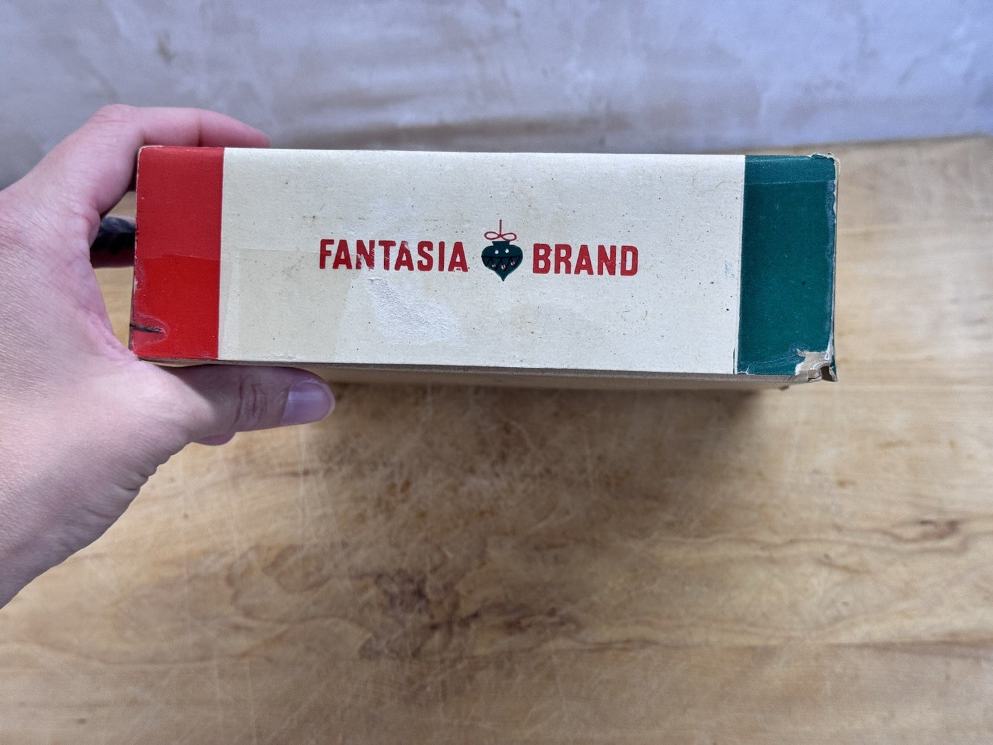 Fantasia Brand Christmas Tree Ornament Empty Box Vtg #1382