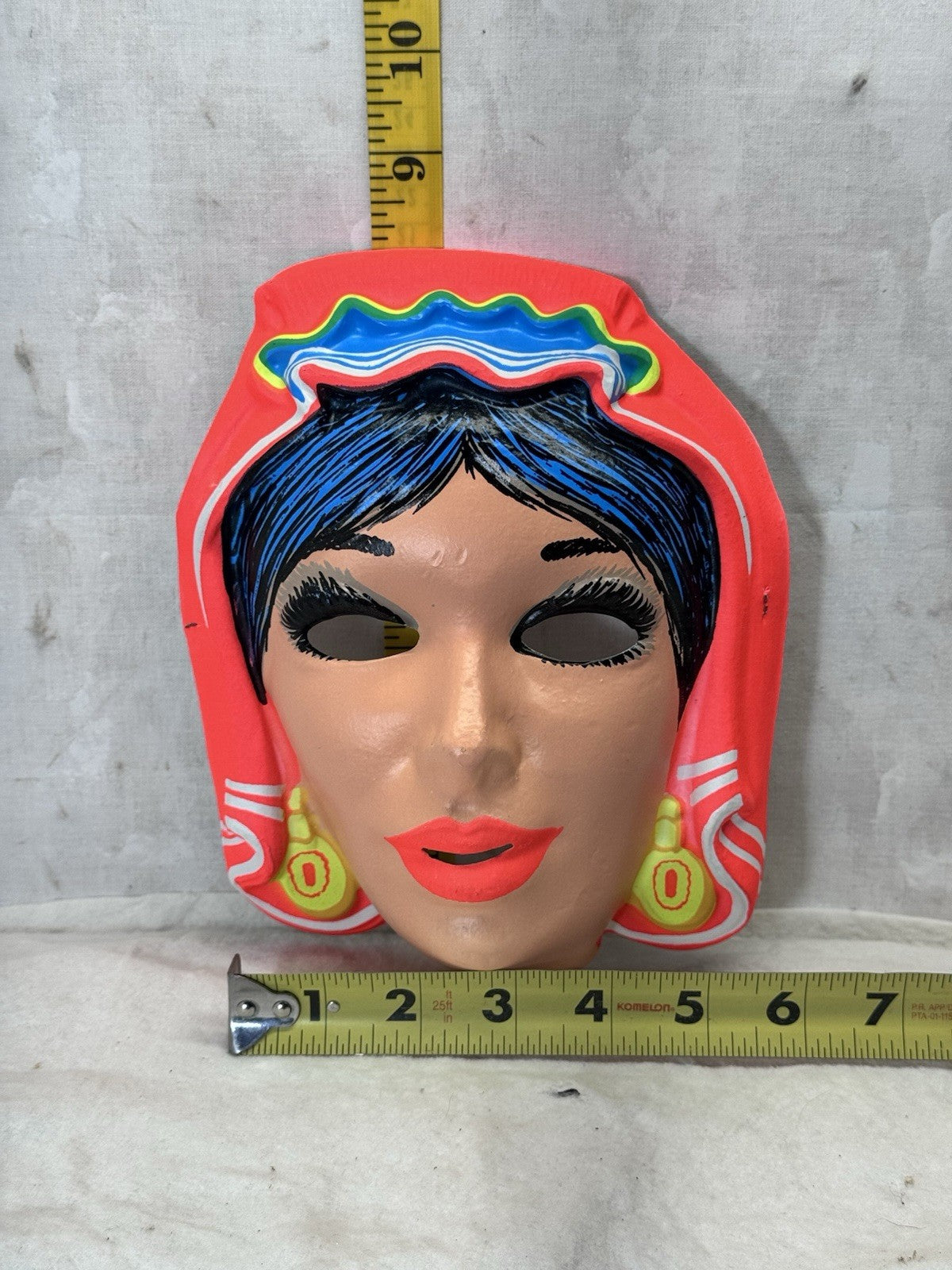 Vintage Glow Witch Halloween Mask #S-1968