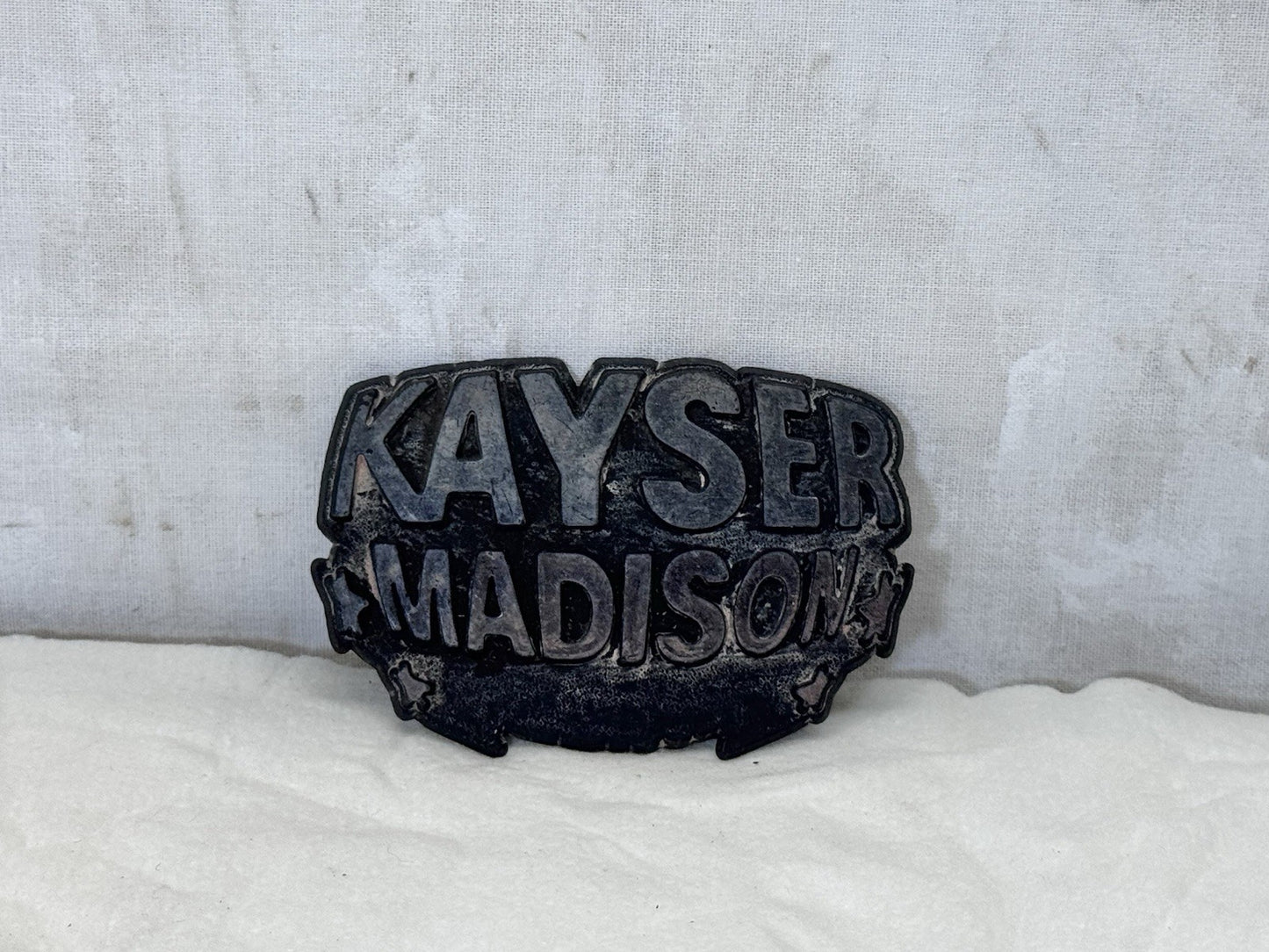 Kayser Madison Wisconsin Vehicle Badge Vintage #1859
