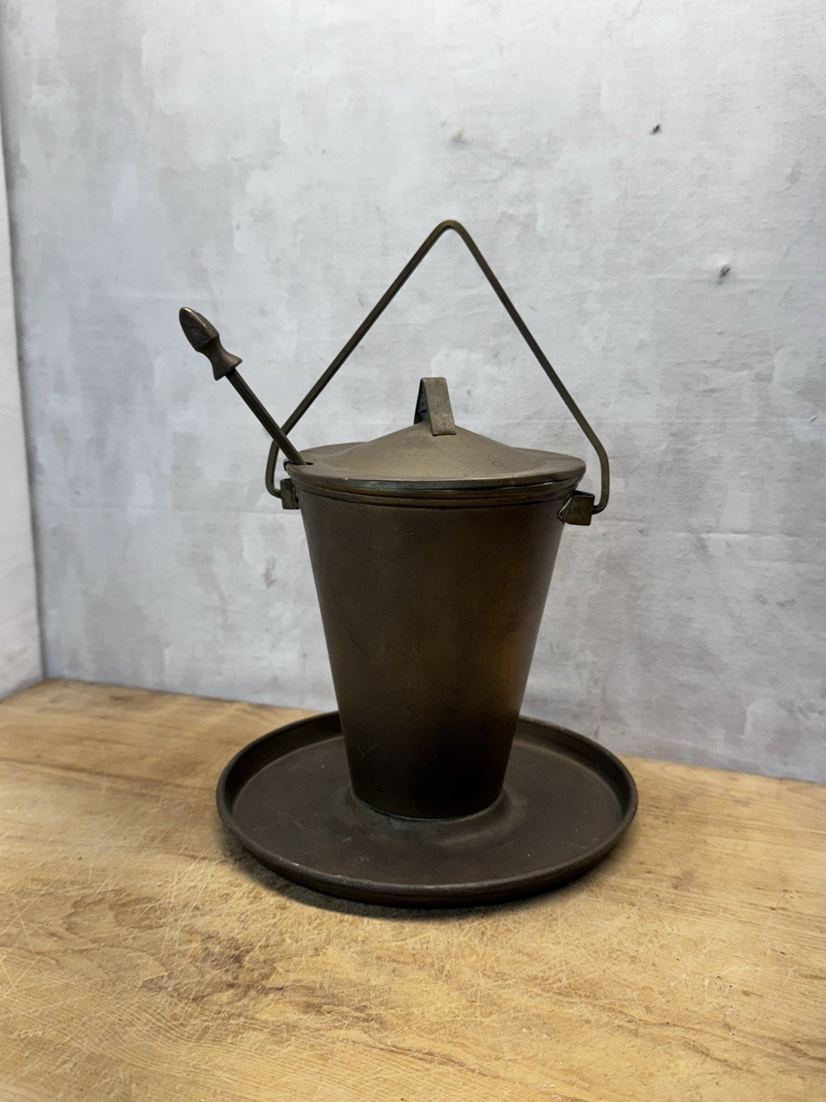 Vtg Fire Starter Wand With Smudge Pot  #S-1559