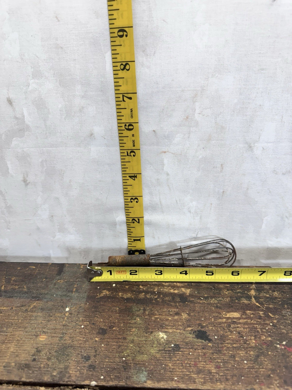 Mini Child’s Toy Kitchen Whisk Vintage Rustic