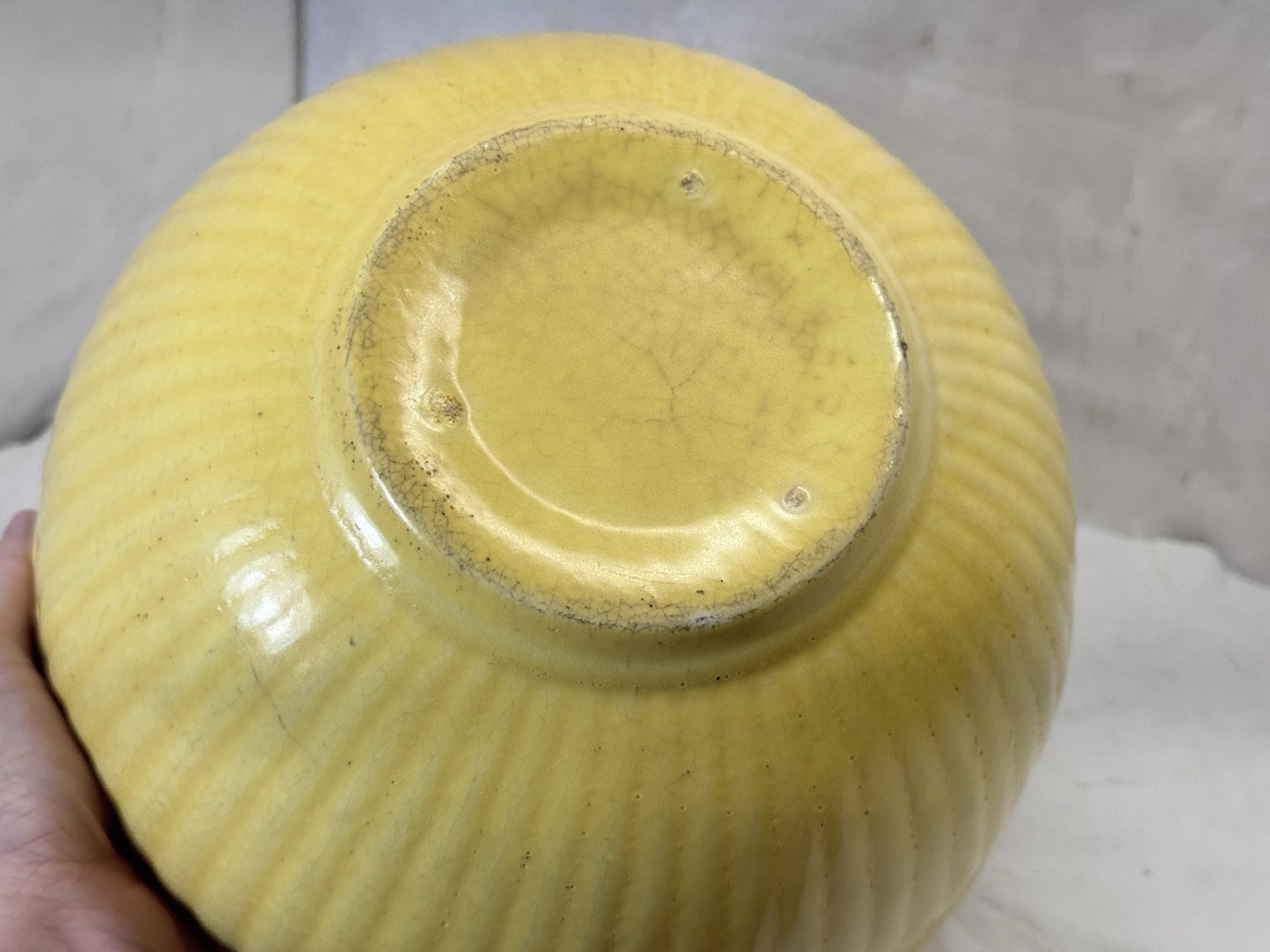Red Wing Yellow Pottery Mixing Bowl Vintage  #S-1911