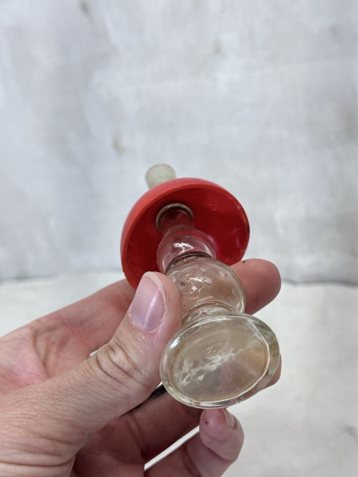 Vintage Toy Doll Glass Mini Lamp Avon Perfume Bottle