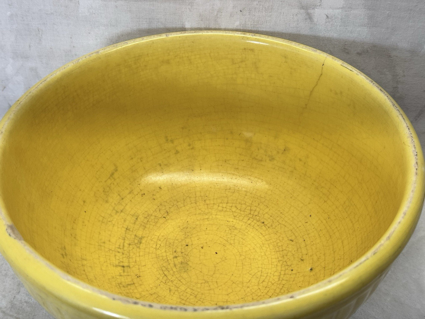 Red Wing Yellow Pottery Mixing Bowl Vintage  #S-1911