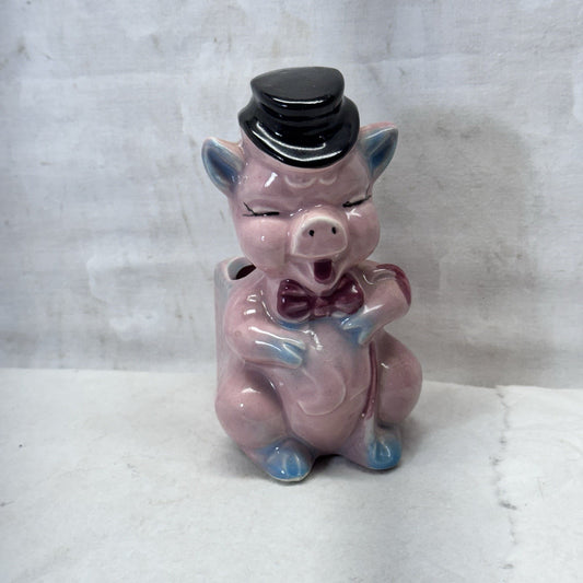 Pig Hat Planter Vase Pot Vintage