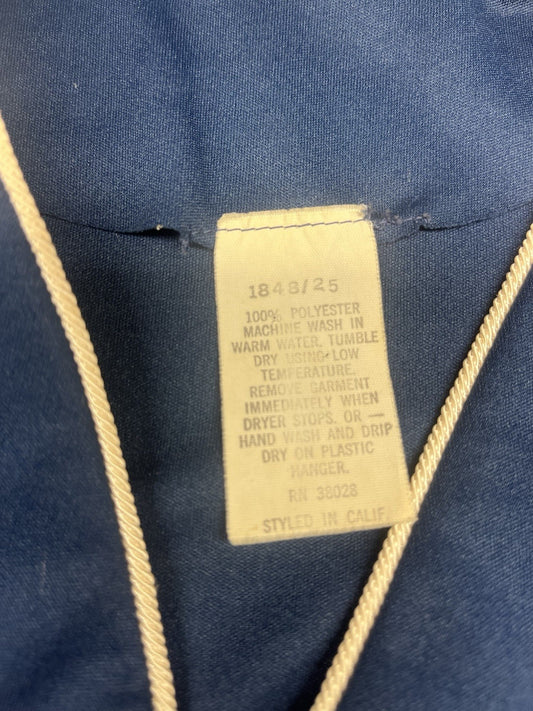 1980s Women’s Blue Knit Robe